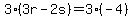 3%283r-2s%29=3%28-4%29