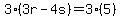 3%283r-4s%29=3%285%29