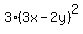 3%283x-2y%29%5E2