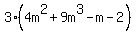 3%284m%5E2%2B9m%5E3-m-2%29
