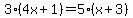 3%284x%2B1%29=5%28x%2B3%29