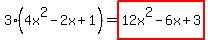 3%284x%5E2-2x%2B1%29+=+highlight%2812x%5E2-6x%2B3%29