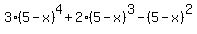 3%285-x%29%5E4%2B2%285-x%29%5E3-%285-x%29%5E2