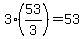 3%2853%2F3%29+=+53