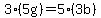 3%285g%29=5%283b%29