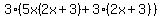 3%285x%282x%2B3%29%2B3%282x%2B3%29%29