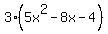 3%285x%5E2-8x-4%29