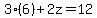 3%286%29%2B2z=12