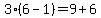 3%286-1%29=9%2B6