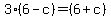 3%286-c%29=%286%2Bc%29