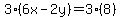 3%286x-2y%29=3%288%29