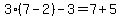 3%287-2%29-3=7%2B5