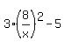 3%288%2Fx%29%5E2-5
