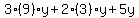 3%289%29y%2B2%283%29y%2B5y