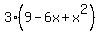 3%289-6x%2Bx%5E2%29