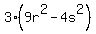 3%289r%5E2+-+4s%5E2%29