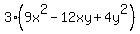 3%289x%5E2-12xy%2B4y%5E2%29