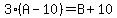 3%28A-10%29=B%2B10