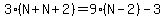3%28N%2BN%2B2%29=9%28N-2%29-3