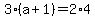 3%28a%2B1%29=2%2A4
