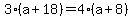 3%28a%2B18%29=4%28a%2B8%29