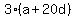 3%28a%2B20d%29