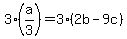 3%28a%2F3%29=3%282b-9c%29