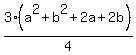 3%28a%5E2%2Bb%5E2%2B2a%2B2b%29%2F4