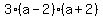 3%28a-2%29%28a%2B2%29