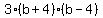 3%28b%2B4%29%28b-4%29