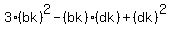 3%28bk%29%5E2+-+%28bk%29%28dk%29+%2B+%28dk%29%5E2