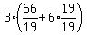 3%28expr%2866%2F19%29%2B6%2Aexpr%2819%2F19%29%29