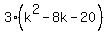 3%28k%5E2-8k-20%29