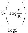 3%28log%28n%2F30%29%29%2F%28log+2%29