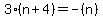 3%28n%2B4%29=-%28n%29