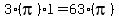 3%28pi%29l+=+63%28pi%29