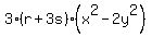 3%28r%2B3s%29%28x%5E2-2y%5E2%29