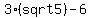 3%28sqrt5%29-6