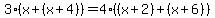 3%28x%2B%28x%2B4%29%29+=+4%28%28x%2B2%29%2B%28x%2B6%29%29