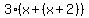 3%28x%2B+%28x%2B2%29%29