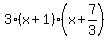 3%28x%2B1%29%28x%2B7%2F3%29+