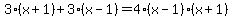 3%28x%2B1%29%2B3%28x-1%29=4%2A%28x-1%29%28x%2B1%29