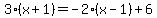 3%28x%2B1%29=-2%28x-1%29%2B6