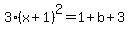 3%28x%2B1%29%5E2=1%2Bb%2B3