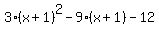 3%28x%2B1%29%5E2-9%28x%2B1%29-12