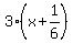 3%28x%2B1%2F6%29