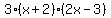 3%28x%2B2%29%282x-3%29