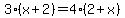3%28x%2B2%29=4%282%2Bx%29