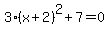 3%28x%2B2%29%5E2%2B7=0