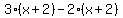 3%28x%2B2%29-2%28x%2B2%29